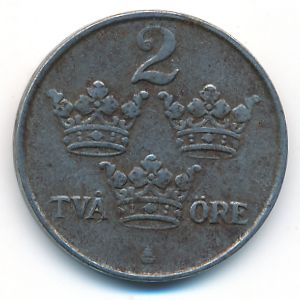 Швеция, 2 эре (1918 г.)