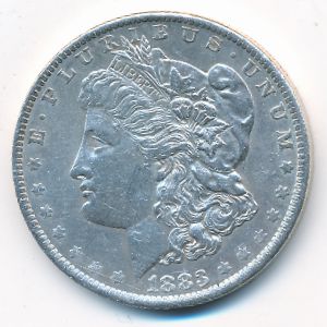 США, 1 доллар (1883 г.)