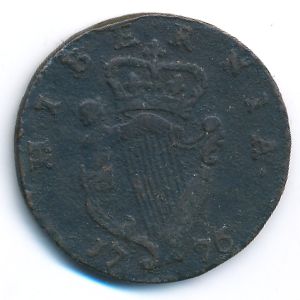 Ирландия, 1/2 пенни (1776 г.)