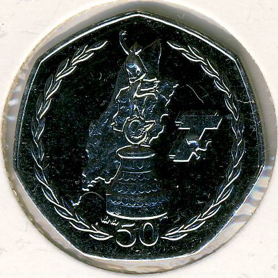 Остров Мэн, 50 пенсов (2007 г.)
