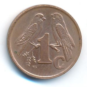 South Africa, 1 cent, 2001