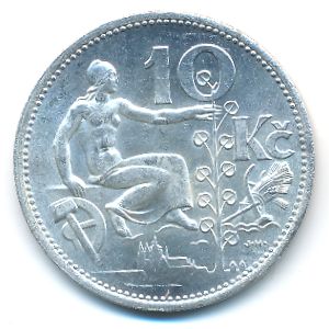 Чехословакия, 10 крон (1932 г.)