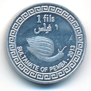 Остров Пемба., 1 филс (2013 г.)