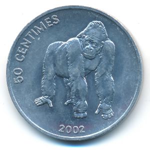 Конго, Демократическая республика, 50 сентим (2002 г.)