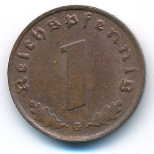 Третий Рейх, 1 рейхспфенниг (1939 г.)