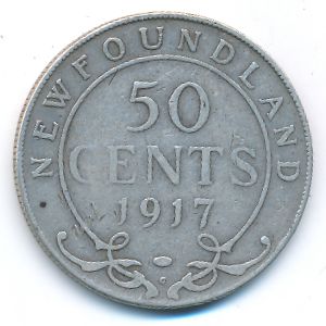 Ньюфаундленд, 50 центов (1917 г.)