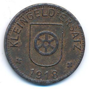 Донауэшинген., 50 пфеннигов (1918 г.)