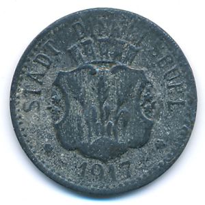 Динкельсбюль., 5 пфеннигов (1917 г.)