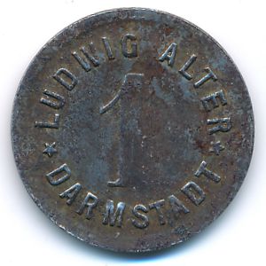 Дармштадт., 1 пфенниг