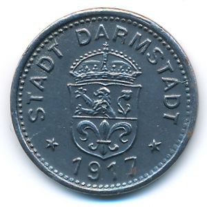 Дармштадт., 10 пфеннигов (1917 г.)