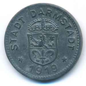 Дармштадт., 10 пфеннигов (1919 г.)