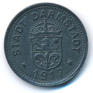 Дармштадт., 10 пфеннигов (1917 г.)