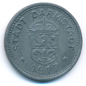 Дармштадт., 10 пфеннигов (1917 г.)