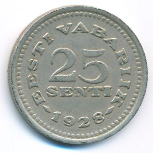 Эстония, 25 сентов (1928 г.)