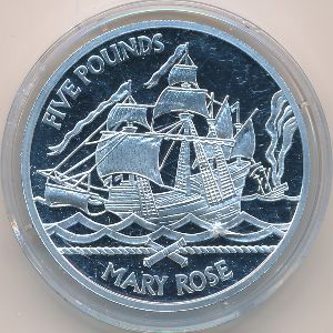 Гернси, 5 фунтов (2009 г.)