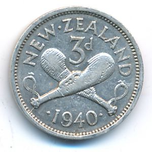Новая Зеландия, 3 пенса (1940 г.)