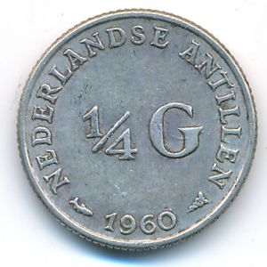 Антильские острова, 1/4 гульдена (1960 г.)