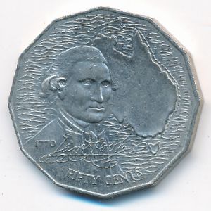 Австралия, 50 центов (1970 г.)