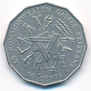 Австралия, 50 центов (1982 г.)