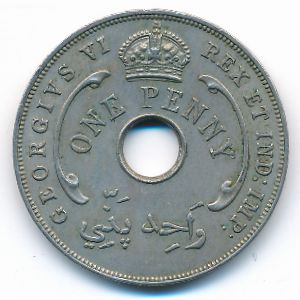 Британская Западная Африка, 1 пенни (1940 г.)