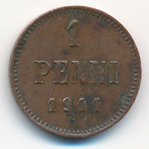 Финляндия, 1 пенни (1911 г.)