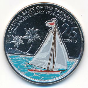 Bahamas, 25 центов, 2024