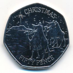 Gibraltar, 50 пенсов, 2022