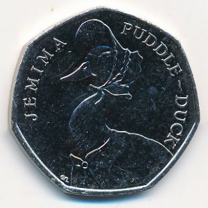 Великобритания, 50 пенсов (2016 г.)