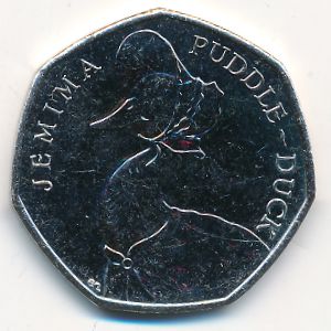 Великобритания, 50 пенсов (2016 г.)