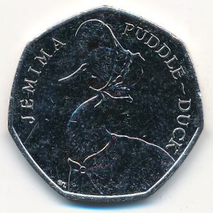 Великобритания, 50 пенсов (2016 г.)