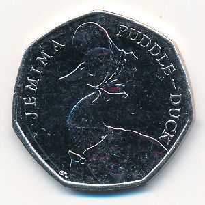 Великобритания, 50 пенсов (2016 г.)