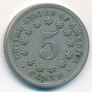 США, 5 центов (1868 г.)