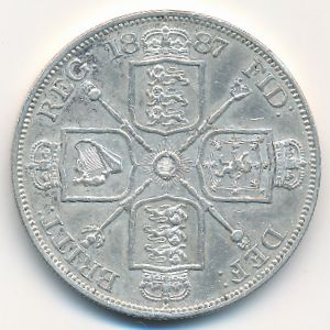 Great Britain, 2 florin, 1887