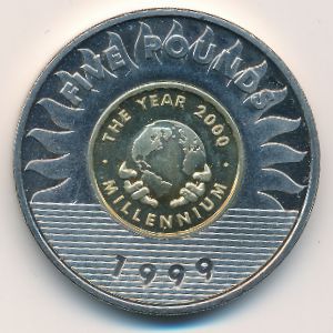 Guernsey, 5 pounds, 1999