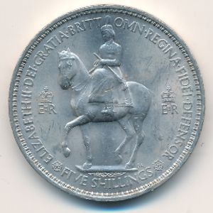 Great Britain, 1 crown, 1953