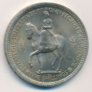 Великобритания, 1 крона (1953 г.)