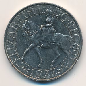 Great Britain, 25 new pence, 1977