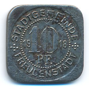 , 10 пфеннигов, 1918