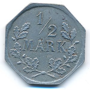 , 1/2 марки, 1918