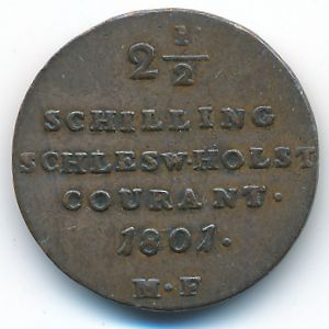 Шлезвиг-Гольштейн, 2 1/2 шиллинга (1801 г.)