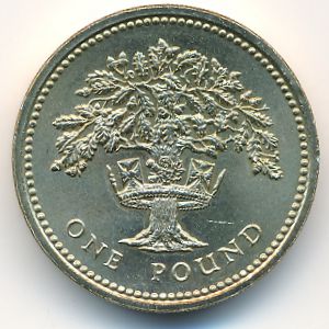 Великобритания, 1 фунт (1987 г.)