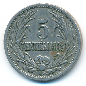 Уругвай, 5 сентесимо (1909 г.)