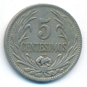 Уругвай, 5 сентесимо (1924 г.)