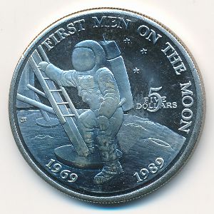 Marshall Islands, 5 dollars, 1989