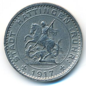 Хаттинген., 50 пфеннигов (1917 г.)