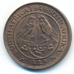 ЮАР, 1/4 пенни (1948 г.)