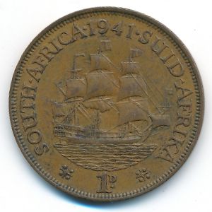 ЮАР, 1 пенни (1941 г.)