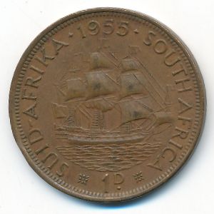 ЮАР, 1 пенни (1955 г.)
