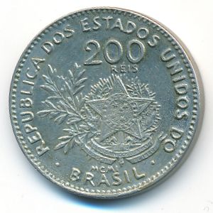 Brazil, 200 reis, 1901