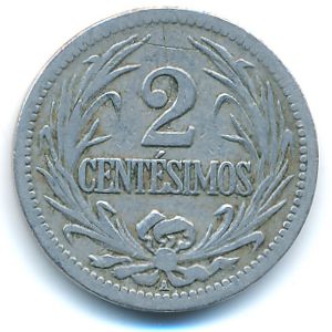Уругвай, 2 сентесимо (1901 г.)